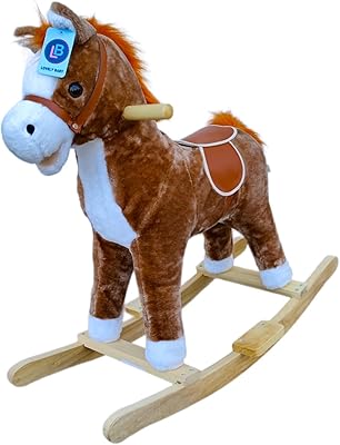 Nice rocking horse for children LB 501 with wooden base, soft material (brown).. Find everything you need at prices you'll love with DIAYTAR NIGERIA's comprehensive e-commerce platform.