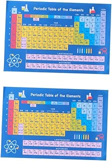 Lifkome 2 Pieces Banner De Tableau Périodique Grand Géant Dispute De Tableau Periodique ornament Photo Painting Wall photos posters Educational supplies Children Large Periodic Table Print Des Images.. Your ultimate shopping destination, DIAYTAR NIGERIA combines extensive selection with affordable shipping.