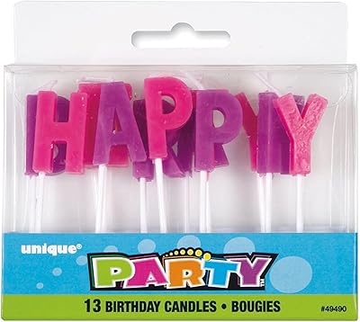 Merry birthday -shaped candles "purple and pink of unique.. Your go-to destination for affordable online shopping, DIAYTAR NIGERIA delivers in under 8 days.