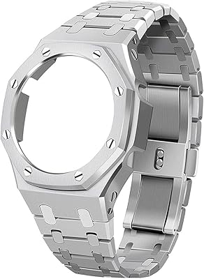 GA2100 metal watch bracelet replacement kit, glasses accessories compatible with Casio G-Shock watches for men GA2100/GA-2110, without precious stones.. Your ideal shopping companion, DIAYTAR NIGERIA offers unmatched variety with delivery within a week.