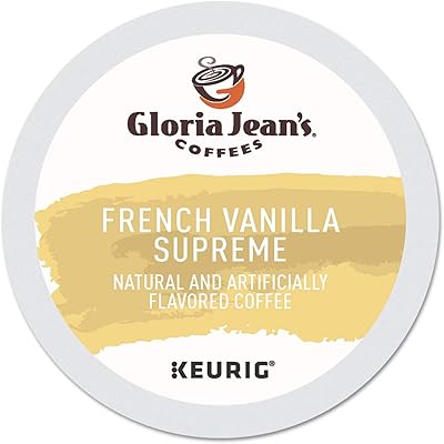 Gloria Jean's Coffee Pack of Supreme K-CUP portions with French vanilla for brewers.. Experience the power of choice with DIAYTAR NIGERIA's extensive catalog and reliable delivery service.