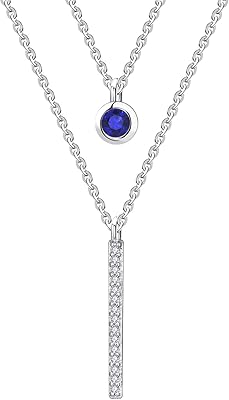 Joe Wisdom woman necklace, Sterling 925 Silver Silver Silver Collar with birth stone with 3A 40 cm cubic zirconia + 43 cm + 5 cm.. Discover the perfect balance of selection and value with DIAYTAR NIGERIA's nationwide e-commerce platform.