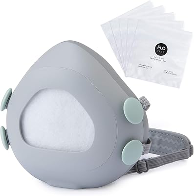 Flo mask - Reusable children's respiratory mask, aged 4 to 12, includes 5 replacement filters (made in the United States), washable, easy breathing, adjustable, soft and comfortable head strap... Experience the ease of modern shopping with DIAYTAR NIGERIA's comprehensive platform and quick delivery.