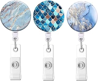 Castowave 3 Retractable nurse badge coil coil, Nice nursing rack with crocodile pliers for office workers, nurse, doctor, teacher (marble motif).. Shop with confidence at DIAYTAR NIGERIA, offering thousands of products with budget-friendly shipping.