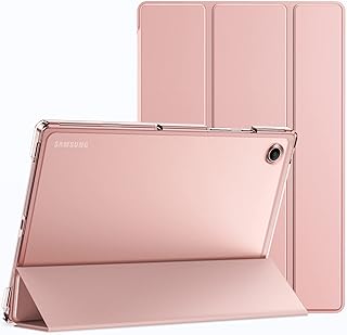 Geetech Slim Transparent foldable foldable rear shell with crutch and automatic standby function/alarm clock for Samsung Galaxy Tab A8 10.5 inch 2022 (SM-X200/X205/X207) (Rose Gold).. Nigeria's favorite online shopping platform, DIAYTAR offers unbeatable prices and delivery within a week.