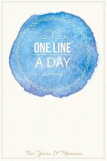 Journal of one line per day: 365 days - five years of memories, diary, book of reflection, book dated and ligned, 6x9 \ "(watercolor).. From household needs to gadgets, DIAYTAR Nigeria has it all.