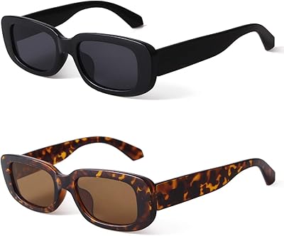 Black rectangular sunglasses for women, sunglasses retro fashion from the 90s, pretty vintage sunglasses, UV400 protection.. DIAYTAR NIGERIA delivers value, variety, and convenience with our nationwide 5-8 day shipping.