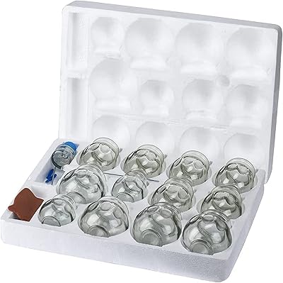 OneNEXT Set of 12 glass massage cups with anti-cellulite suction cups for the body and back, massage pots for the home, dry, humid and hot muscles.. Shop with confidence at DIAYTAR NIGERIA, offering thousands of products with budget-friendly shipping.