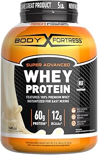 Super advanced Lactrum protein powder Body Fortress, flavored with vanilla, gluten -free, 5 lb.. DIAYTAR NIGERIA makes online shopping accessible to all with budget-friendly prices and reliable delivery.