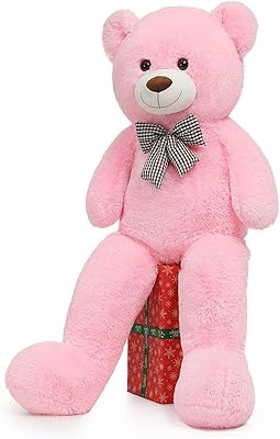 Géant Vito giant plush bear - plush 140 cm for children and adults, pink.. Buy better with DIAYTAR Nigeria — the ultimate e-commerce platform in Nigeria.