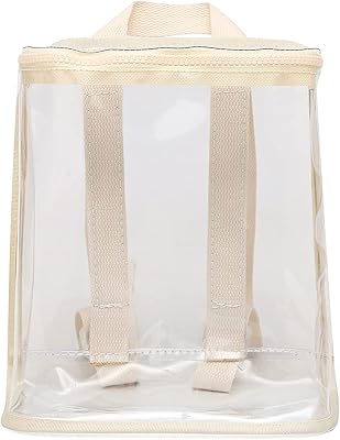 Transparent backpack in robust plastic, colorful beach backpack for school, work, concerts, university playground for boys and girls (white).. Experience the convenience of online shopping with DIAYTAR NIGERIA's reliable 5-8 day delivery service.