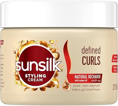 Sunsilk hair cream for defined curls and volume based on argan oil, non -greasy, 275 ml.. Your shopping dreams realized through DIAYTAR NIGERIA's affordable platform with reliable delivery times.