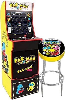 PAC-Man Arcade 1 UP 2-in-1 game with lighted and elevator marke seat.. DIAYTAR NIGERIA: Your trusted marketplace that combines variety, affordability and reliable shipping.