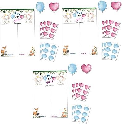 Aringogo Set of gender prediction stickers, cartoons of cartoons for boys and girls, posters of genre revelation party, set of gender revelation feast decorations for boys and girls.. Your trusted marketplace, DIAYTAR NIGERIA offers extensive variety with delivery within 8 days.