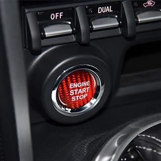 Airspeed carbon fiber carbon carbon engine start button for Toyota 86 Corolla Avalon Crown Vios Rav4 C-HR Alphard Camry Hudson (Red).. Shop smart, shop DIAYTAR — Nigeria’s trusted e-commerce site.