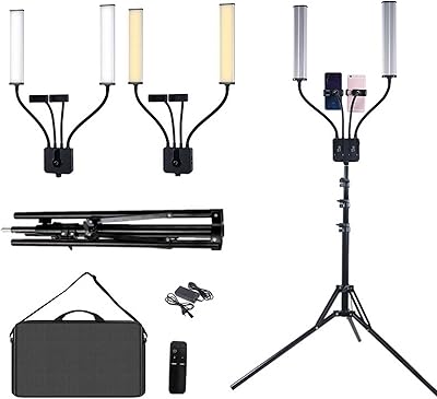 Modern ceiling chandeliers Modern double arm Light Light 3200K-5600K LED LED LED Photography Studio, LED lighting kit, adjustable light with 200cm tripod photographic lamp live lighting.. Discover why millions choose DIAYTAR for affordable online shopping with delivery in just 5-8 days.