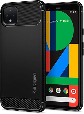Sustainable Spigen protective cover designed for google pixel 4 xl - matt black.. DIAYTAR NIGERIA: Bringing quality products to every Nigerian home at prices everyone can afford.