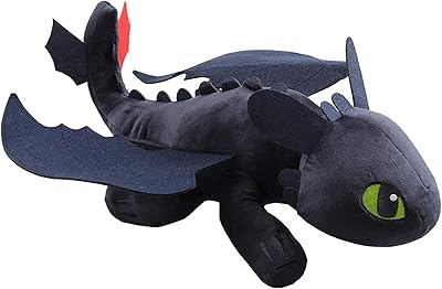 Oreity Train Your Dragon 2 Night Fury Loochless Totable, soft plush toy, cartoon gift for children 35 cm.. Experience the DIAYTAR difference with our vast product selection and delivery within 5-8 days.