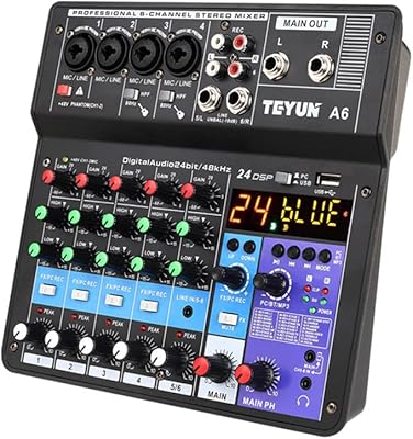 Audio console, mini A6 6CH portable audio console with USB sound card and webcast concert mixer Singer.. Discover why DIAYTAR NIGERIA is the smart shopper's choice for affordable products delivered nationwide.