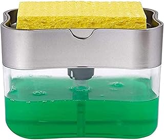 Iaki soap dispenser with pump and sponge holder for kitchen sink - dispenser of dish soap, 384 ml.. Shop confidently with DIAYTAR NIGERIA, offering affordable prices and reliable delivery within a week.