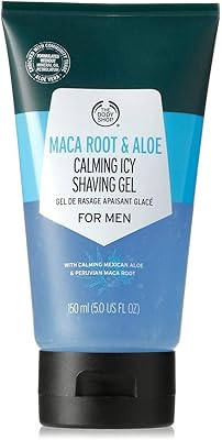 Soothing shaving gel at Maca's root and aloe vera the body shop, refreshing sensitive, softer, softer skin and reduces redness 150 ml.. Affordable luxury and fast service — only on DIAYTAR Nigeria.