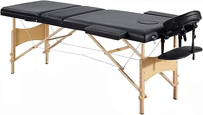 Portable massage spa bed (black) (3 sections).. From daily deals to exclusive products — DIAYTAR Nigeria has you covered.