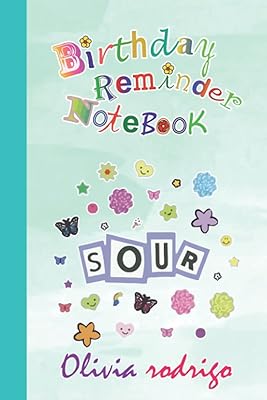 Olivia Isabel Rodrigo Singer Merch Sour: Reminders and Day Birthday Reminder Book:.. Transform your shopping experience with DIAYTAR NIGERIA's vast product selection delivered at unbeatable prices.