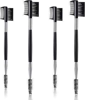 Double end eyelash comb, eyelash comb and eyebrow brush, safe and durable, compact, eyelash separator and cosmetics for women's eyebrows for women, 4 rooms, black.. Discover a new way to shop with DIAYTAR NIGERIA's comprehensive marketplace and quick delivery options.