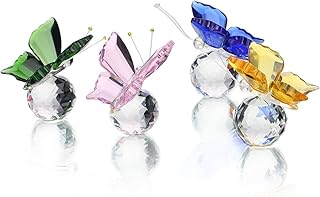 Set of butterfly figurines flying in H&D crystal with ball base.. Wide range, low cost, fast delivery — that’s DIAYTAR Nigeria.