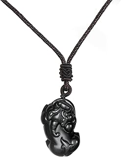 Pendant pixiu pi ya Obsidian black feng shui Talisman lucky wealth Feng shui pendant necklace necklace.. Your everyday shopping companion, DIAYTAR NIGERIA offers unbeatable value with nationwide delivery.
