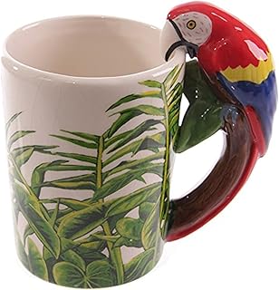Drinking cups in the shape of a 3D parrot, cup in fun ceramic with a cute design for coffee, tea, water and milk; Suitable at home, office, bar, coffee, perfect gift for children's and adult events... Shop from anywhere in Nigeria and receive your DIAYTAR purchases at affordable prices within a week.