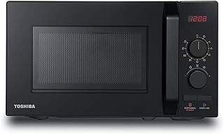 Toshiba 800 W microwave oven with 8 automatic menus, 5 power levels, misery function and LED cavity lighting - black - MW2 -A20PF (BK).. Fast delivery is our promise — DIAYTAR Nigeria keeps it real.