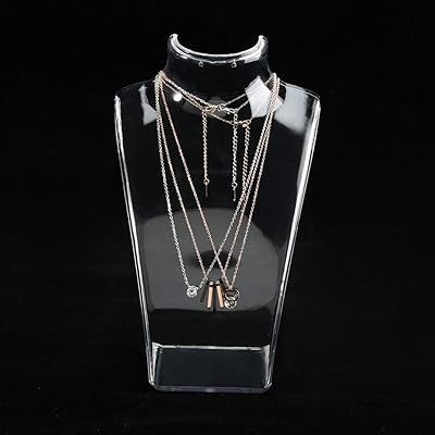 Busty jewelry display for necklaces and earrings, model jewelry display, jewelry display for domestic use and jewelry presentation organizer (transparent).. Why pay more? DIAYTAR Nigeria gives you the best for less.