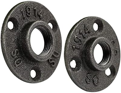 20 pieces of black iron flanges, floor flange fittings for industrial DIY decorative furniture projects.. Explore the biggest product variety online — only at DIAYTAR Nigeria.
