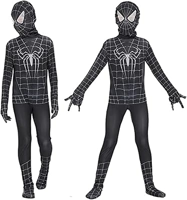 LSY spandex Venom Spiderman costume for children (size M, black).. With DIAYTAR Nigeria, everything is within reach — and within budget.