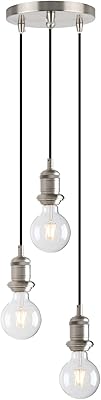 Yosuan industrial ceiling light with 3 -lane polished with 200 cm wire for kitchen, living room, dining room (polished).. Discover shopping simplified with DIAYTAR NIGERIA's comprehensive platform and reliable 5-8 day shipping.