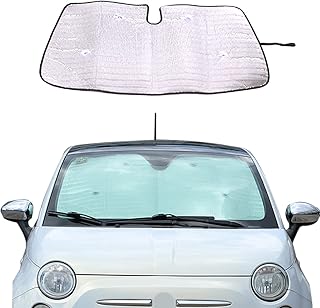 Original windshield shorten for Fiat 500 2010 2010-2022 Abarth 595 2014-2022, reflective sun visor for car windshields (one room).. DIAYTAR NIGERIA: Where quality meets affordability, with thousands of products delivered in less than 8 days.