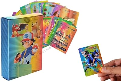 Assorted cards Invite Enterprise Rainbow Foil - 55 pieces - Cards from the VMAX GX series and rare mystery cards (rainbow).. DIAYTAR NIGERIA: Where affordability meets reliability with thousands of products delivered promptly.