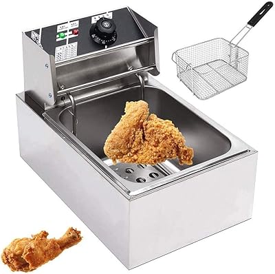 Tomface electric fryer frying fryer domestic steel stainless steel with single tank with basket.. The future of online shopping in Nigeria is here — welcome to DIAYTAR.