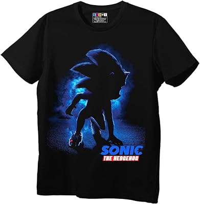 El-Dyi Sonic the Hedgehog | Online game | Cotton t-shirt with film character with children's logo.. Discover why thousands choose DIAYTAR NIGERIA for affordable products delivered in less than a week.