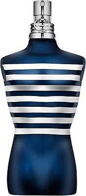 The male in the navy eau de toilette spray for men of Jean Paul Gaultier, 125 ml.. DIAYTAR NIGERIA brings the market to your fingertips with affordable prices and swift delivery services.
