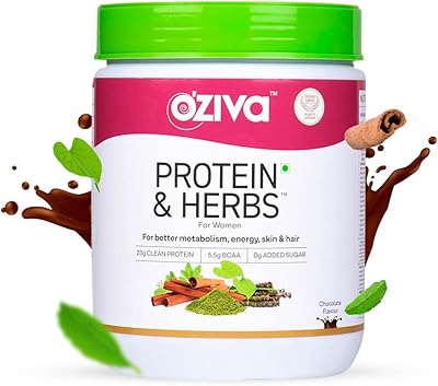 Oziva Protein & Herbs for Women Chocolate 500g of natural protein powder for control.. DIAYTAR NIGERIA makes online shopping accessible to all with budget-friendly prices and reliable delivery.