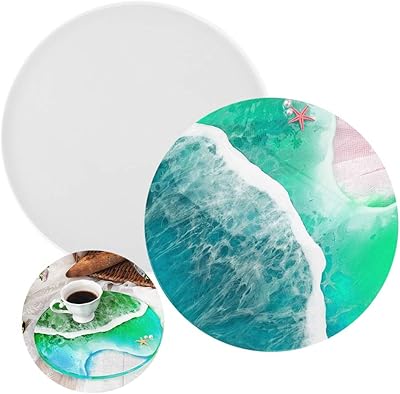 Silicone resin tray mold, large round resin mold, service tray, silicone pan with edge, circular plate, epoxy resin molding mold for the manufacture of a faux agate tray, service board, glass underneath, decoration of the house.. DIAYTAR NIGERIA: Where every search leads to affordable products delivered promptly across Nigeria.