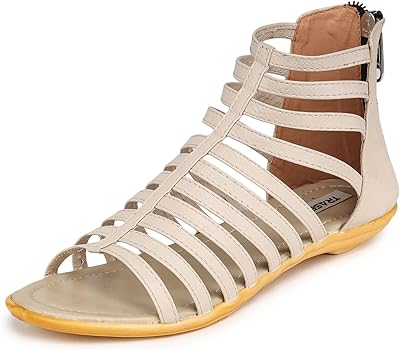 Trendy Women's Trendy Sandals | flat spartan sandals with zipper for girls | fashionable and comfortable for all formal and relaxed occasions.. Discover why thousands choose DIAYTAR NIGERIA for affordable products delivered in less than a week.