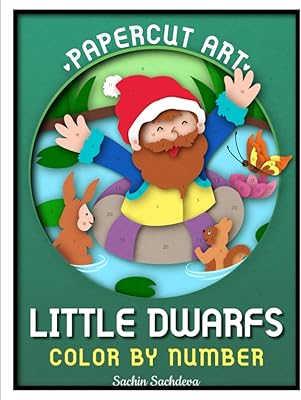 Papercut Art Small Dwarfs: Coloring book Coloring by number for adults (original version) (Papercut Art Coloring Book).. Order today, receive in days — DIAYTAR Nigeria makes it possible.