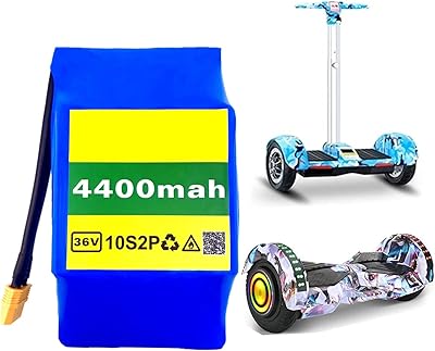 Balanced scooter battery ZJDU 18650 36V 4400MAH, Rechargeable lithium-ion battery 10S2P 36V 4.4Ah 1 hour of hoverboard battery with automatic oscillation.. Join thousands of satisfied shoppers on DIAYTAR Nigeria.