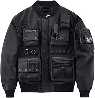 Zicolo fall-winter jacket for men, multi-pocket relaxed jacket, loose, relaxed, dark baseball work clothes (color: hortle, size: xs).. Affordable convenience is here — shop DIAYTAR Nigeria today.