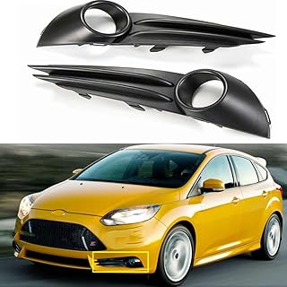 Two car accessories, fog light lid for front bumper, replacement grille for Ford Focus St 2013 2014.. DIAYTAR NIGERIA stands as your affordable shopping ally with nationwide delivery in just 5-8 days.