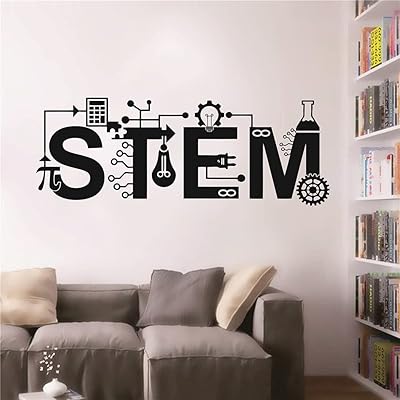 Interior stem poster for the house, wall sticker for classroom, laboratory, science, mathematics, education, bedroom, TM-70 (black).. Shop the smart way with DIAYTAR NIGERIA's extensive selection and budget-friendly nationwide delivery.