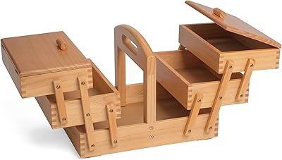 Porty sewing box at 3 levels Hobby Gift GB8450, Wood, Middle wood shade, 73x25x25 cm.. Navigate through thousands of products at pocket-friendly prices with DIAYTAR NIGERIA's easy-to-use platform.